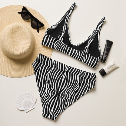 Zebra High-waisted bikini