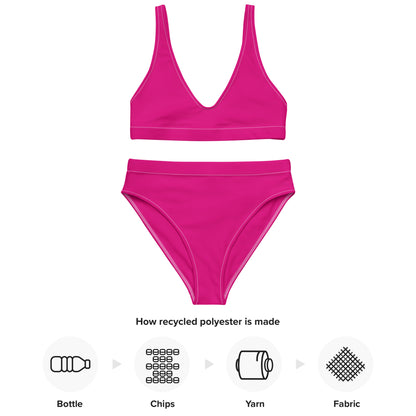 Perennial Pink High-waisted bikini