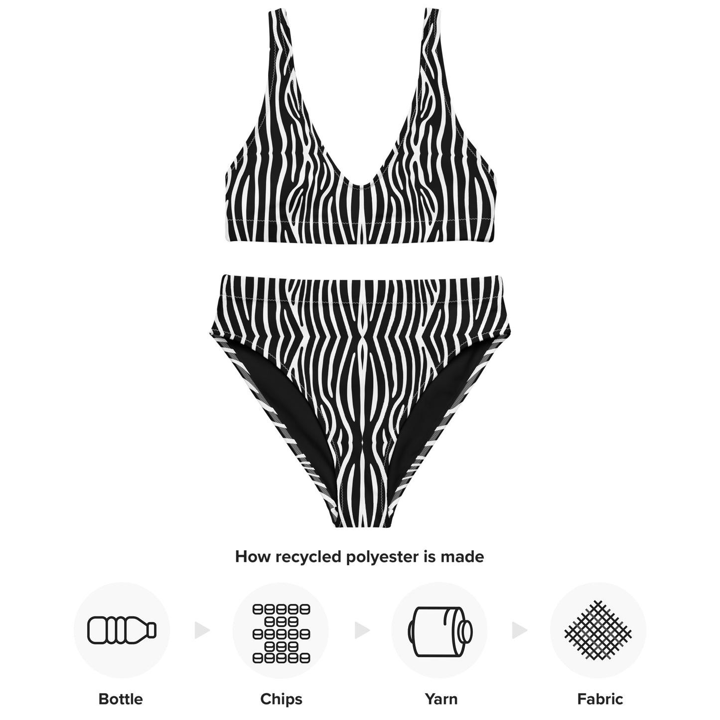 Zebra High-waisted bikini
