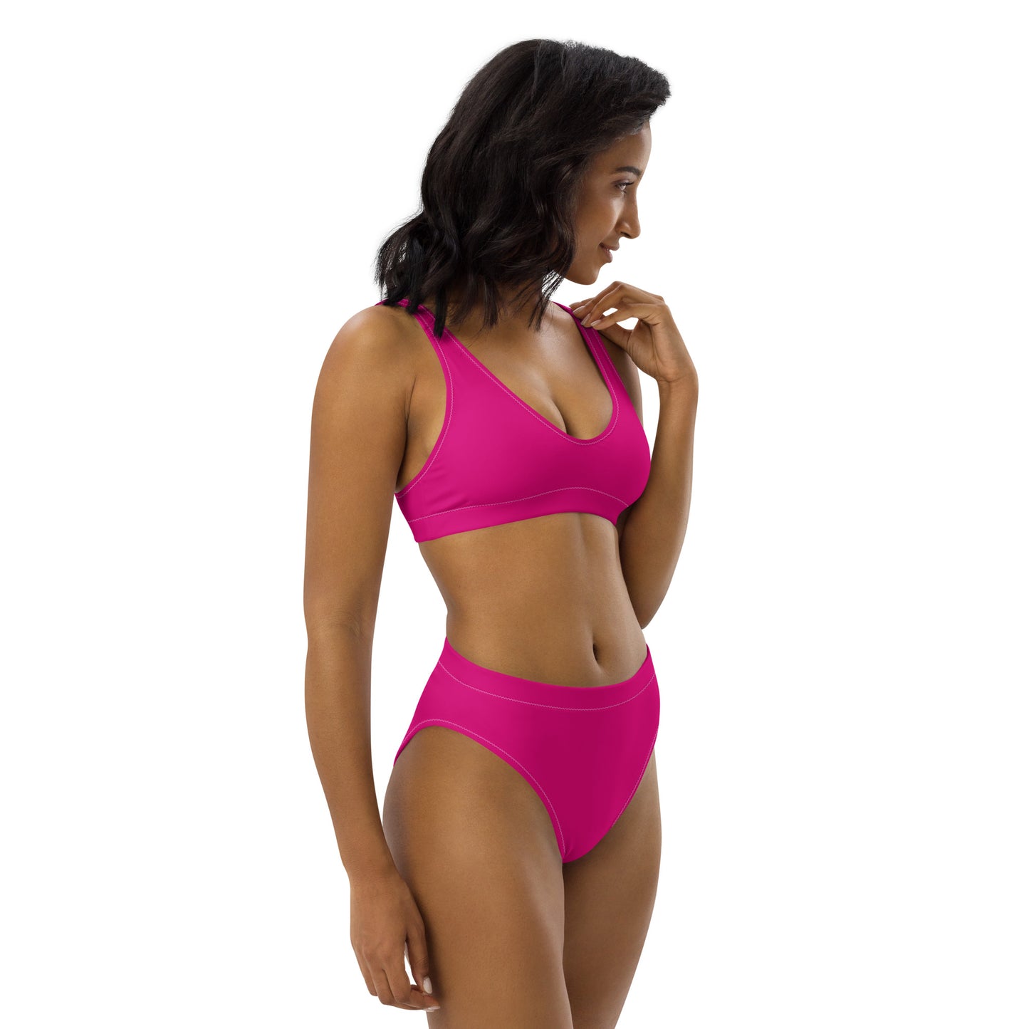 Perennial Pink High-waisted bikini