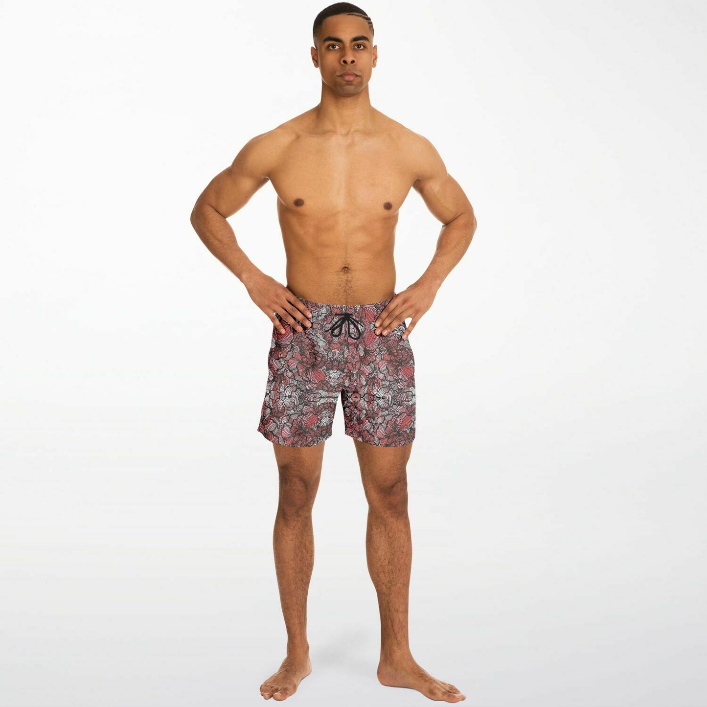 Petal Swirls 5.5" Men Swim Shorts