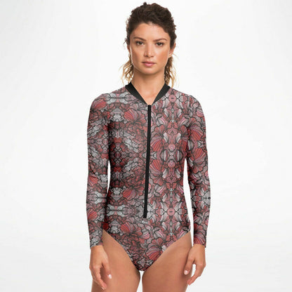 Petal Swirls Long Sleeve Bodysuit