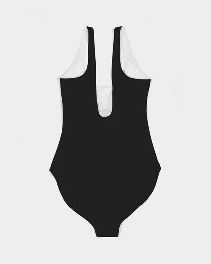 Black Women's One-Piece Swimsuit