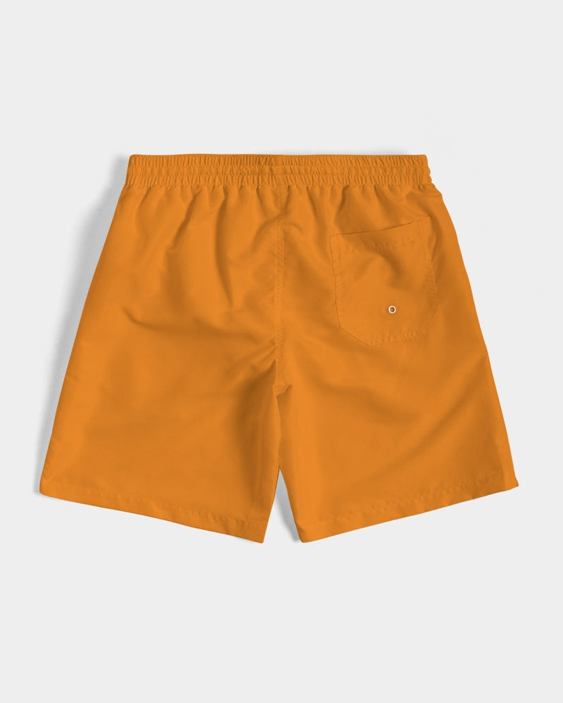 Tangy-Orange 7" Classic Men Swim Trunk