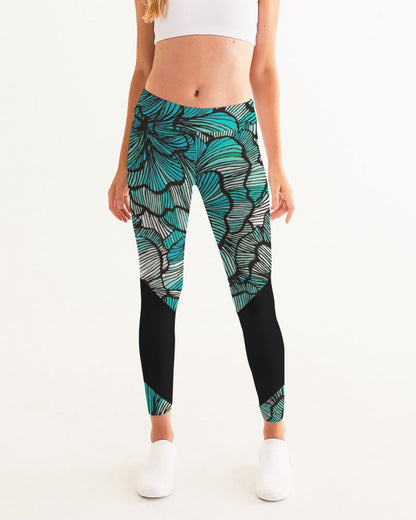 Sea Petal Swirls Women's Yoga Pants