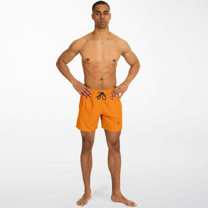 Tangy-Orange 5.5" Men Swim Shorts