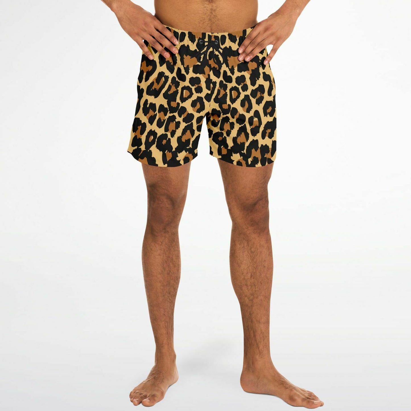 Animal Print 5.5" Men Swim Shorts