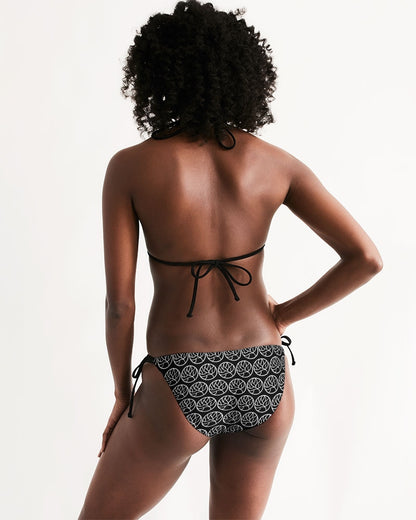 Chaluisant Pattern Women's Triangle String Bikini