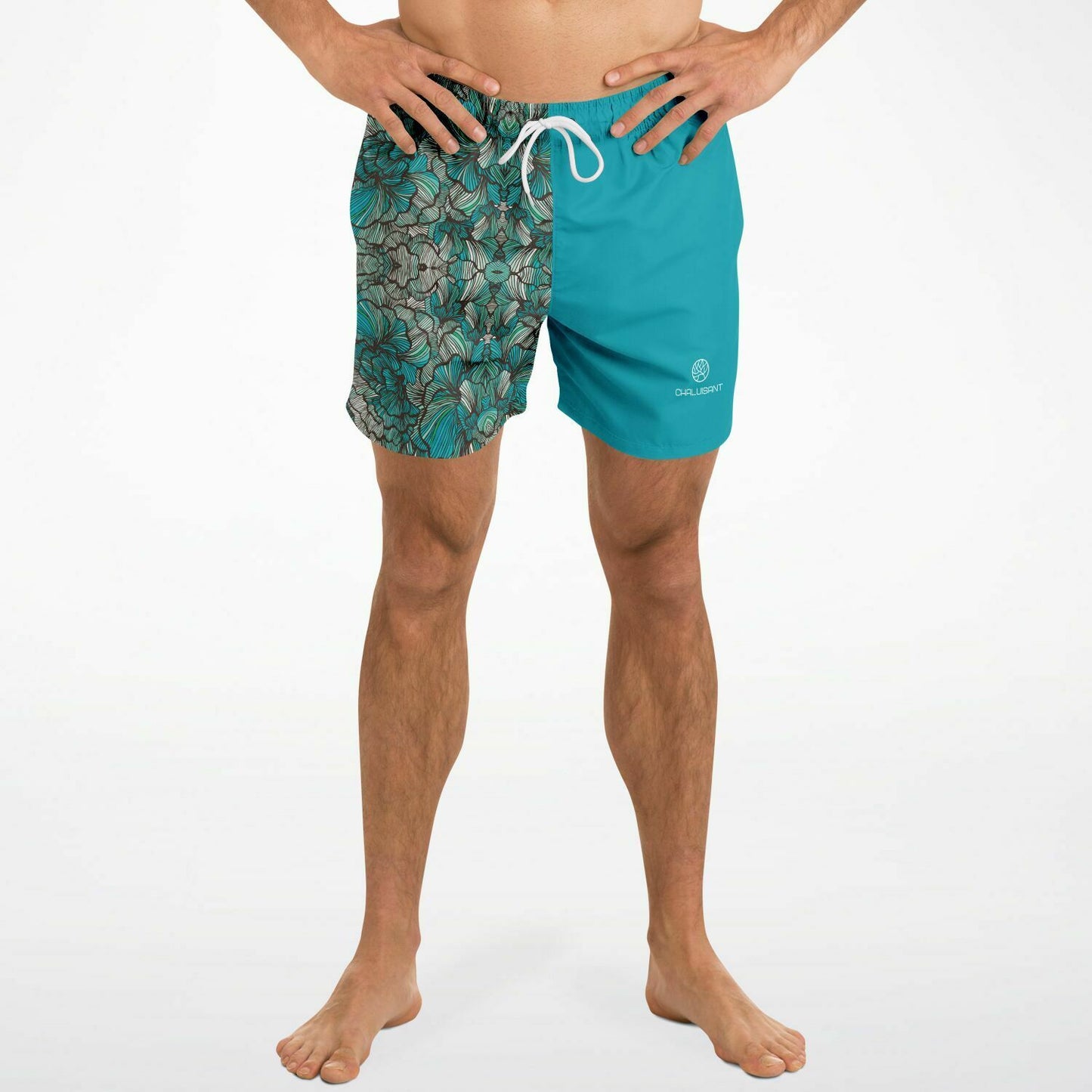 Sea Petal Swirls 5.5" Men Swim Shorts