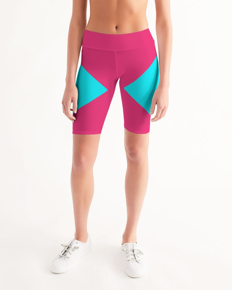 Perennial Fuchsia Women's Mid-Rise Bike Shorts