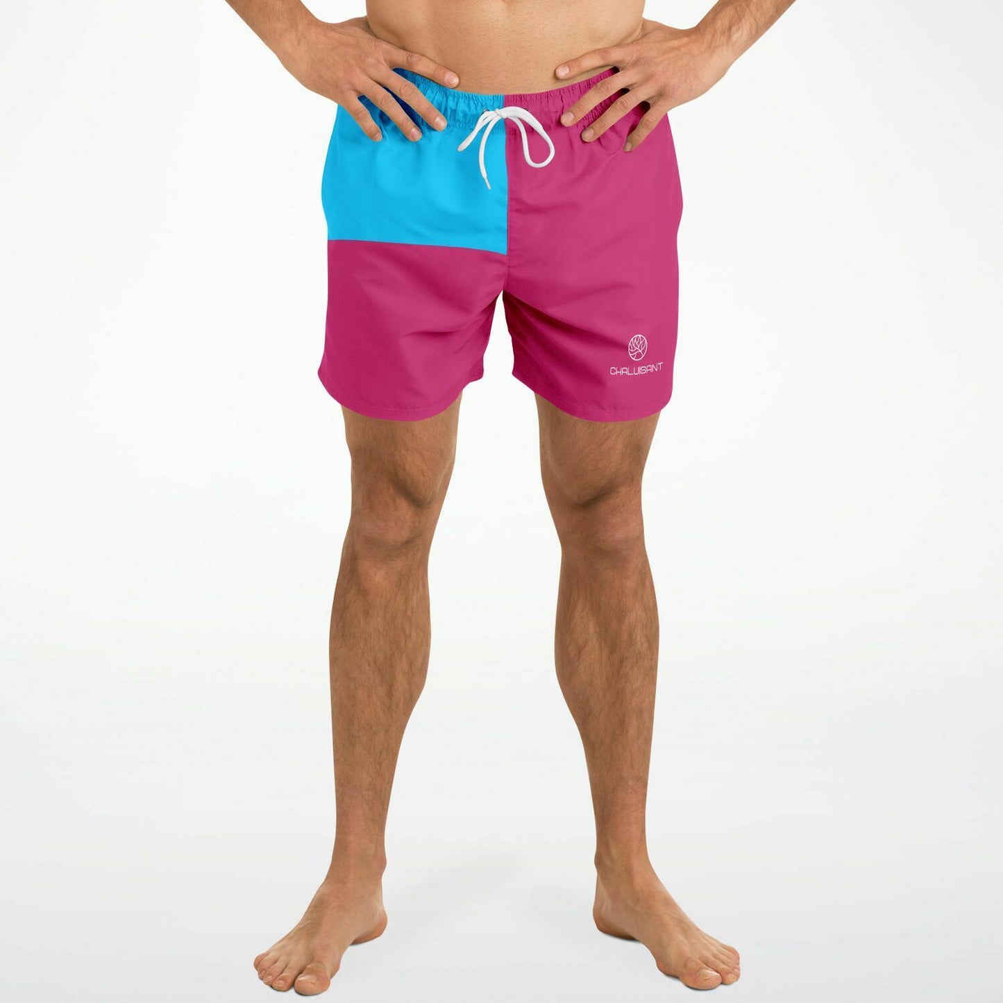 Perennial Fuchsia 5.5" Men Swim Shorts