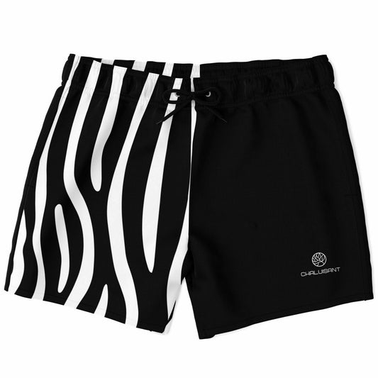 Graphic Zebra 5.5"  Men Swim Shorts