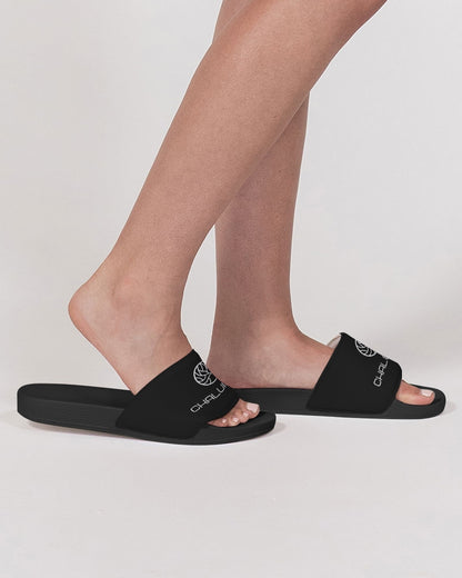 Chaluisant Black & White Women's Slide Sandal