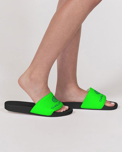 Neon Green Women's Slide Sandal
